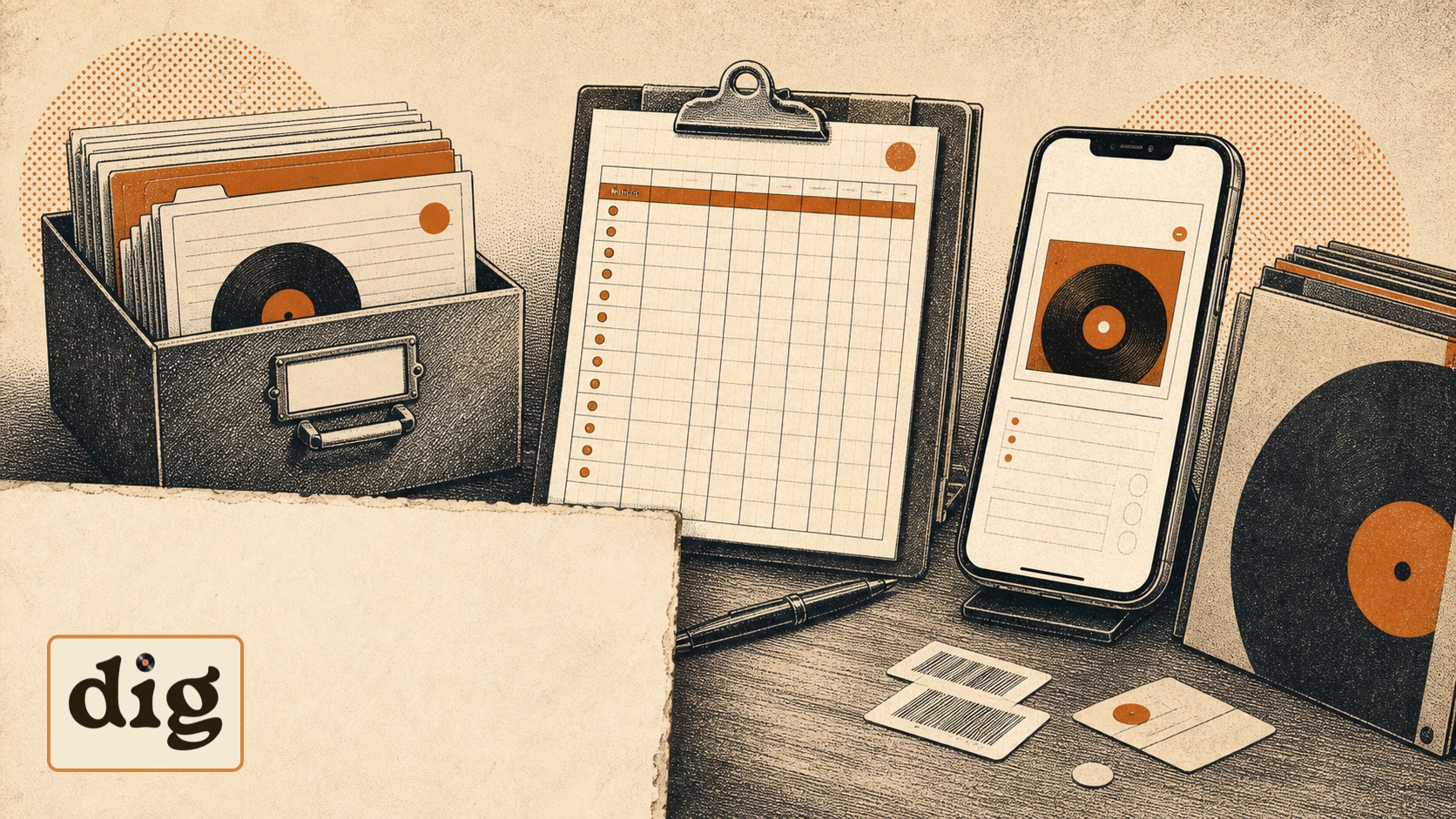 Discogs vs Spreadsheet vs Vinyl App: Which Catalog Works? hero illustration.