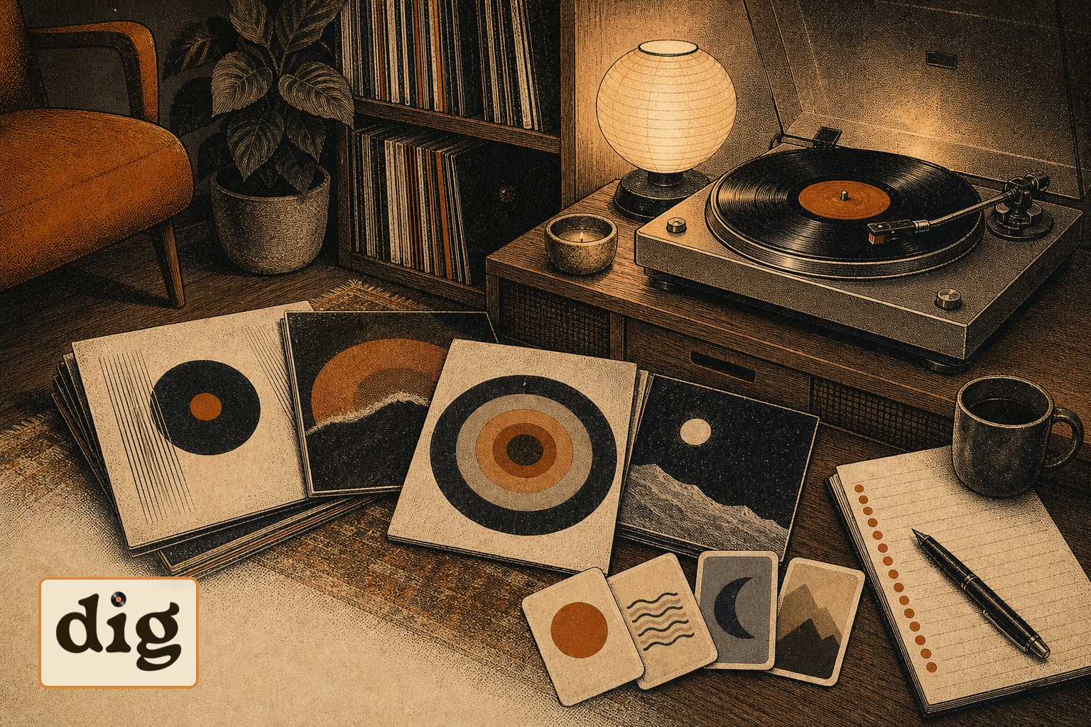 How to Choose What Record to Play Next illustration.