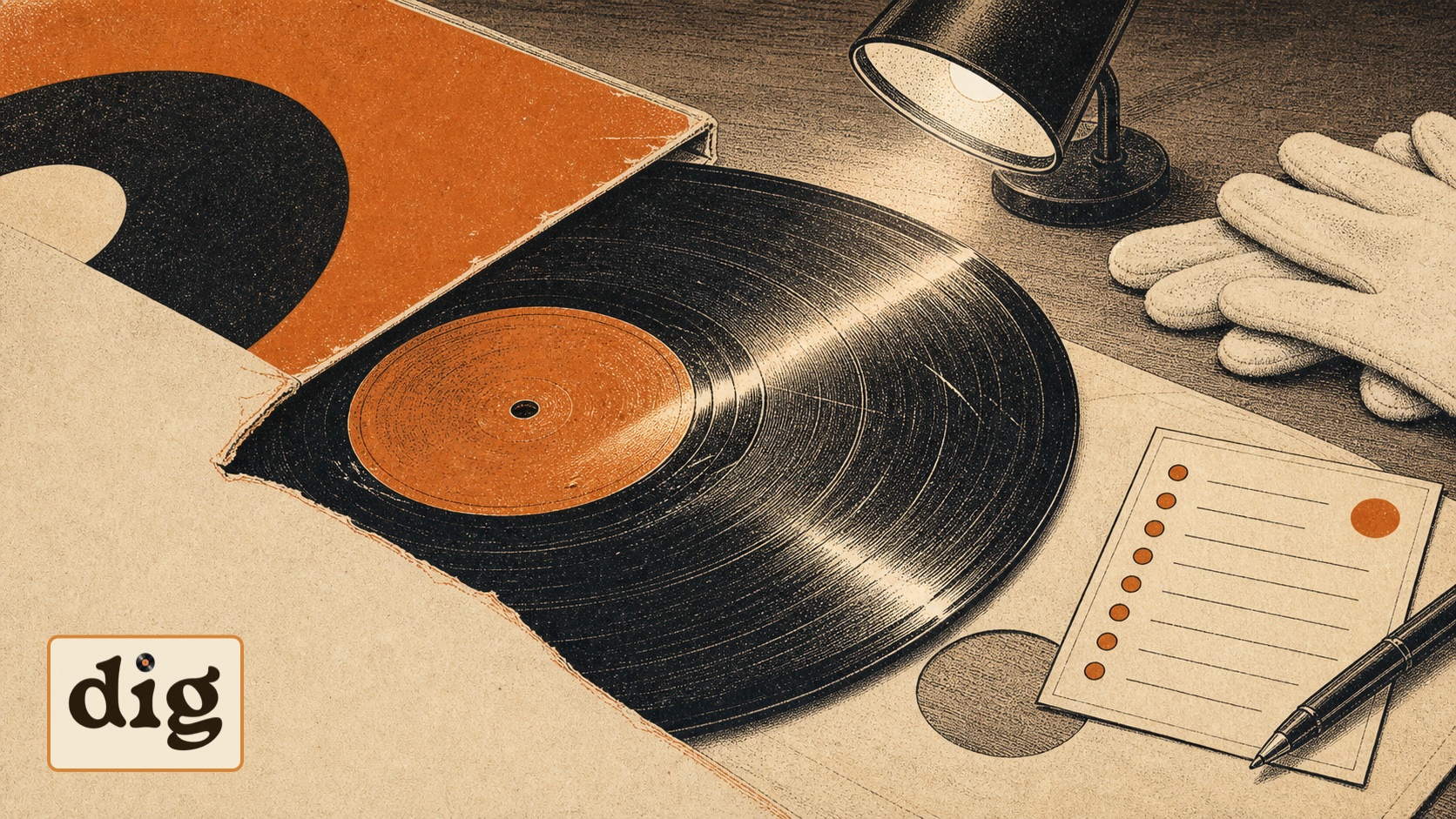 How to Grade Vinyl Records Before You Buy or Sell illustration.