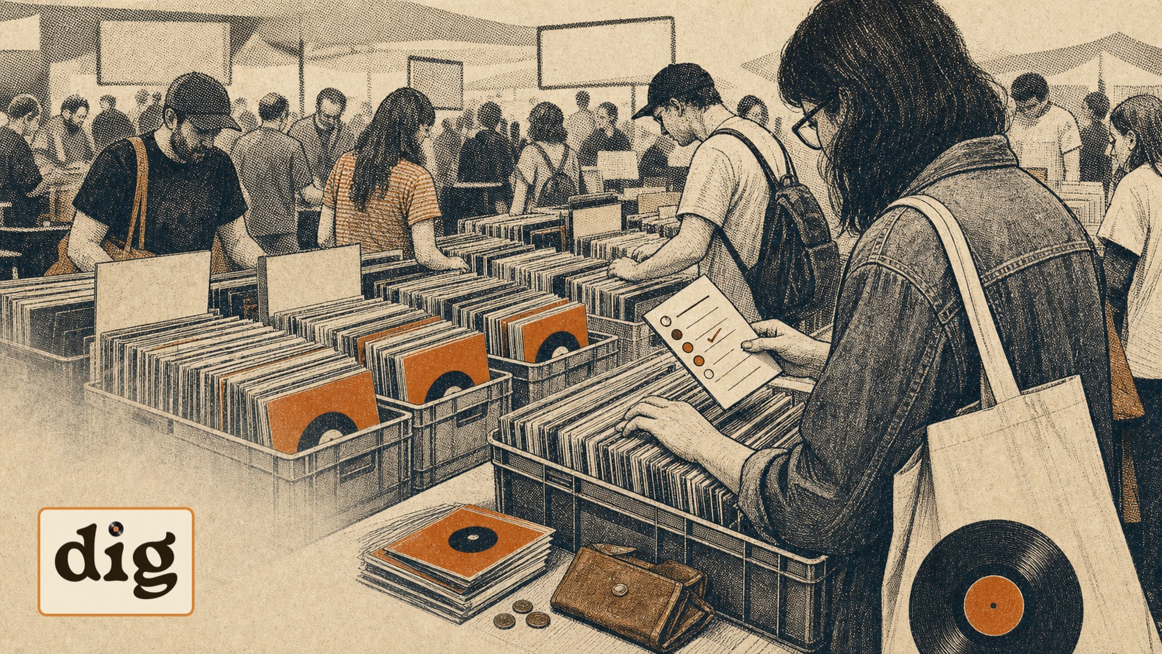 Record Fair Guide: How to Dig Without Losing the Plot illustration.